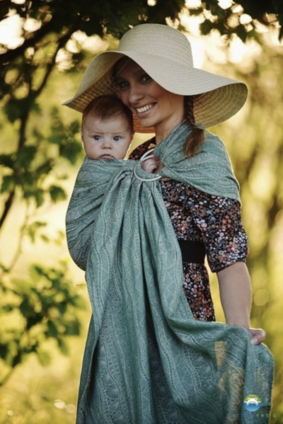 Sling Green Linen Harmony, de Little Frog