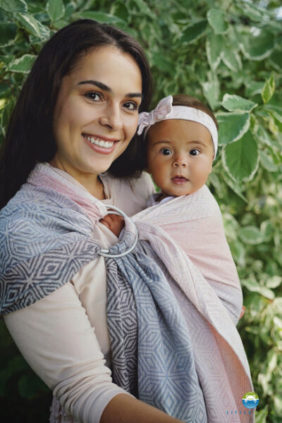 Sling motif Cube coton-lin, de Little Frog – Image 5