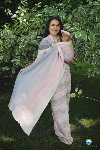 Sling motif Cube coton-lin, de Little Frog